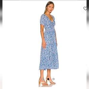 Revolve BANJANAN NWT Norma Dress in Shadow Bloom Marina Size XS